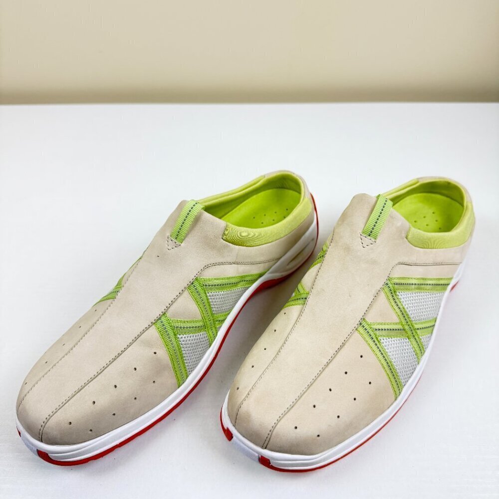 New Cole Haan Air Nubuck Leather Slip On Shoes Mules